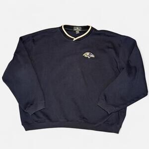 Baltimore Ravens Embroidered Logo Crewneck Sweatshirt Size XL